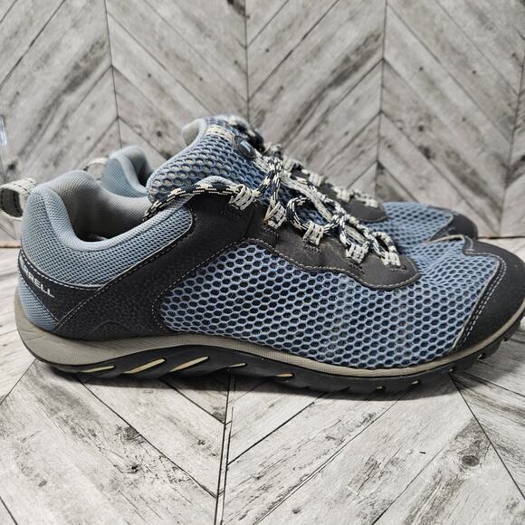 Merrell Hydro J12750 Athletic Training Sneakers Blue Womens 11 Mens 9 - Picture 1 of 8